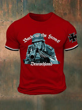 Deutschland bedrucktes T-Shirt für Herren zurück nach vorne